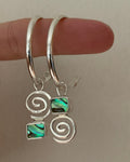Swirl Abalone Earrings