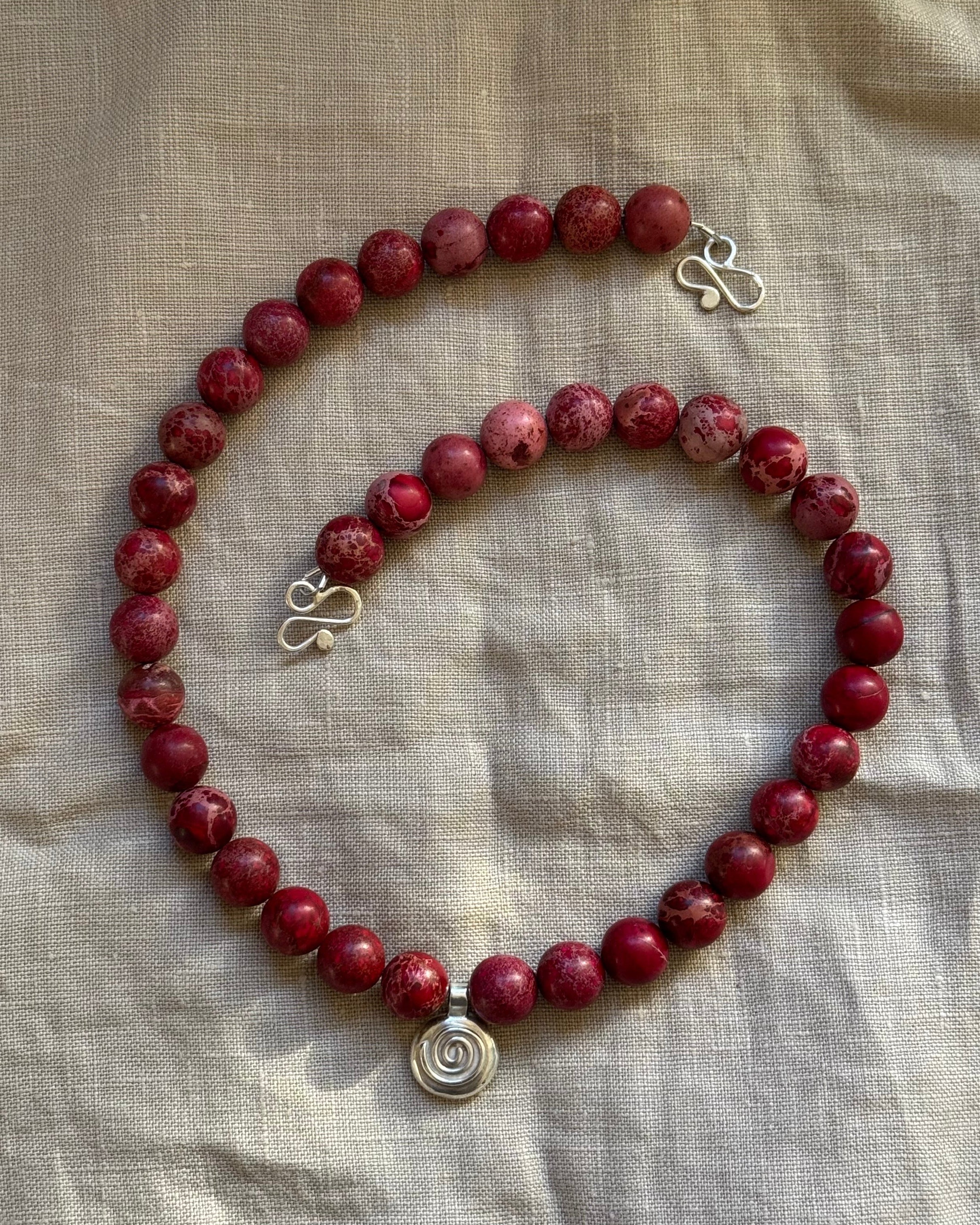 Spiral Beaded Necklace