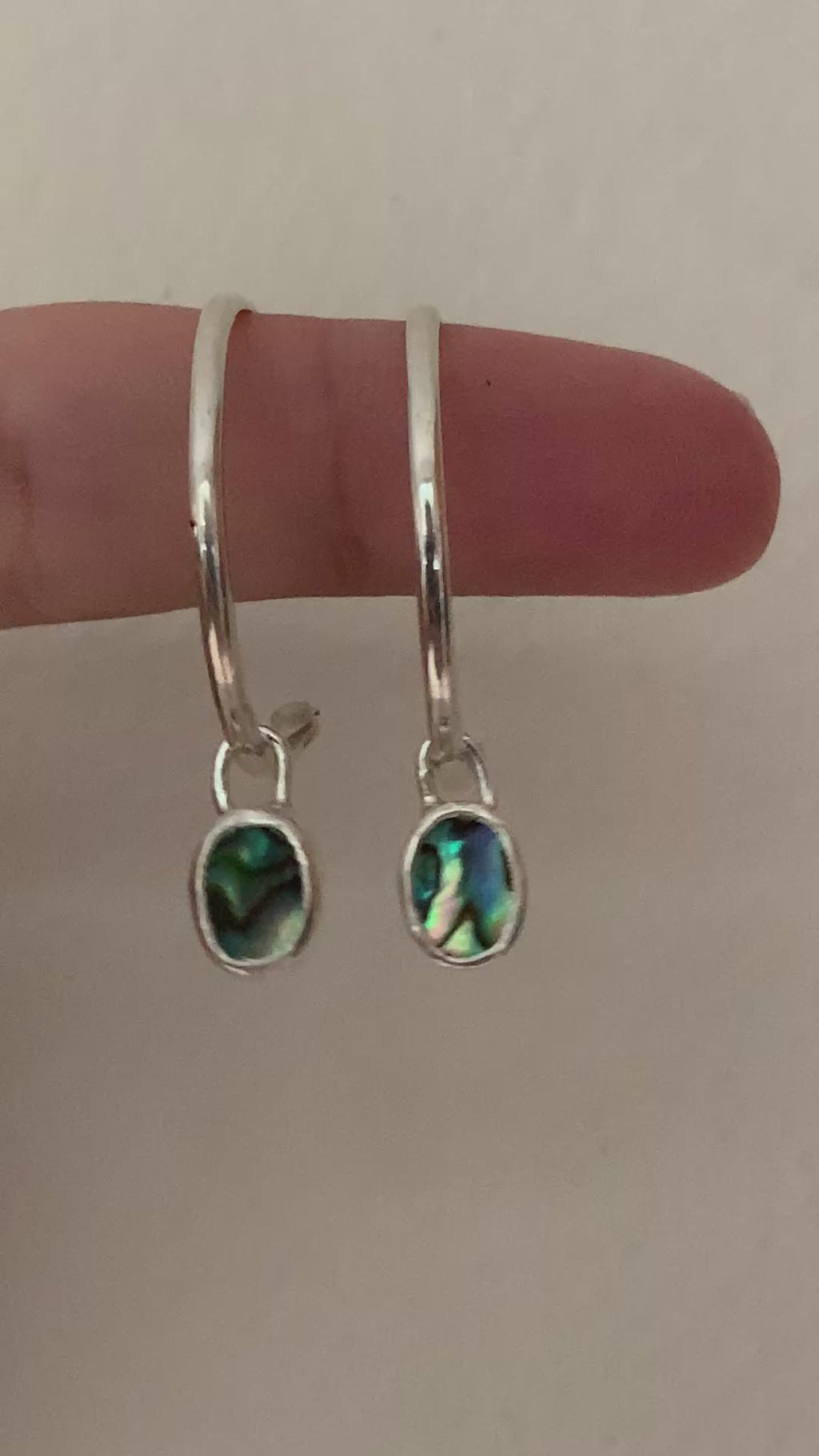 Dainty Abalone Earrings
