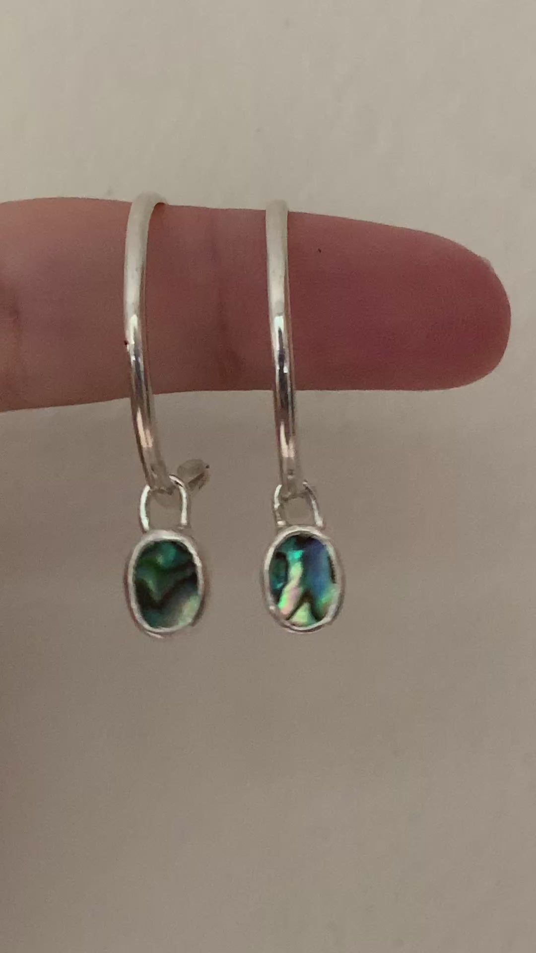 Dainty Abalone Earrings