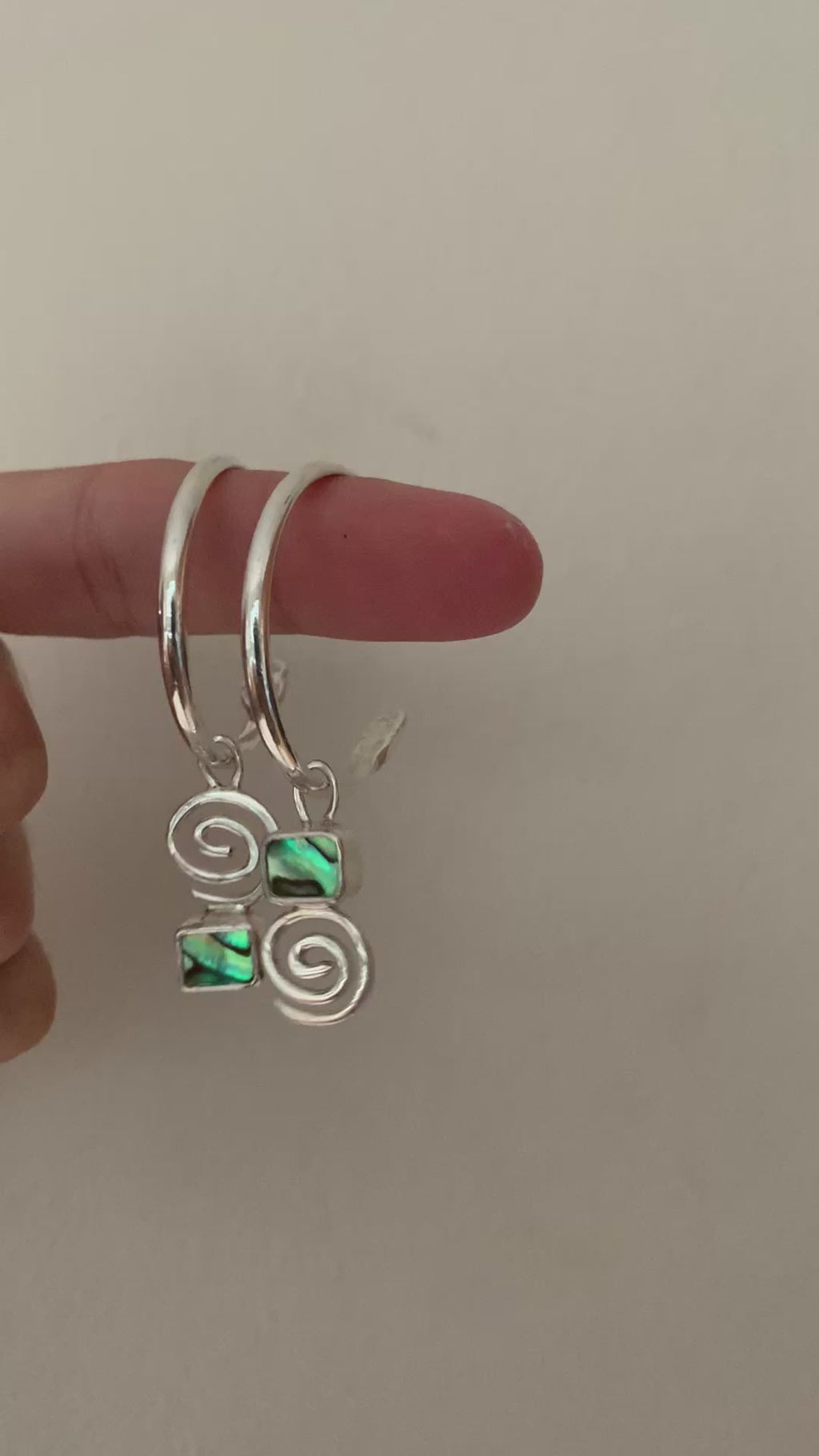 Swirl Abalone Earrings