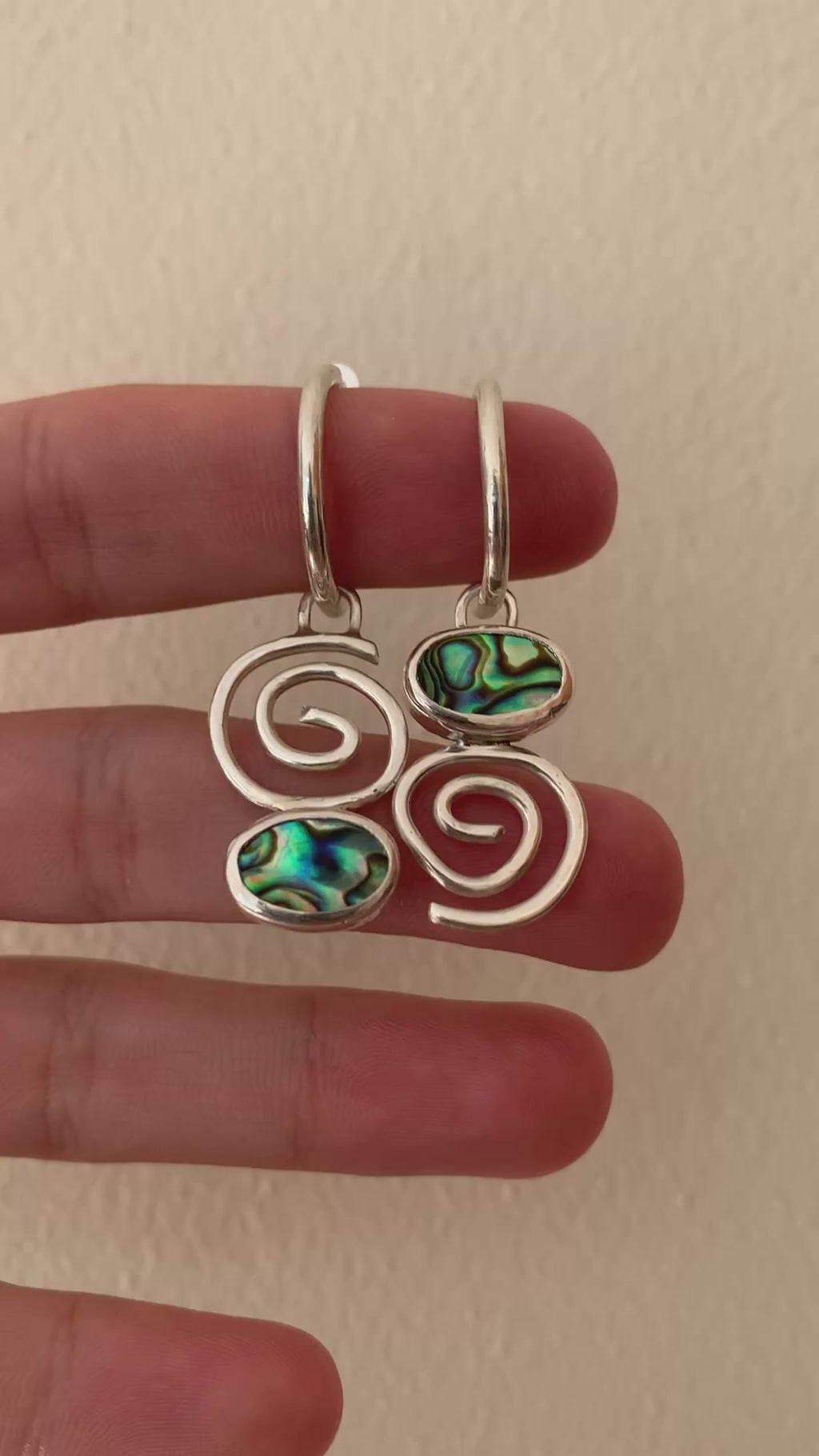 Oval Abalone Earrings