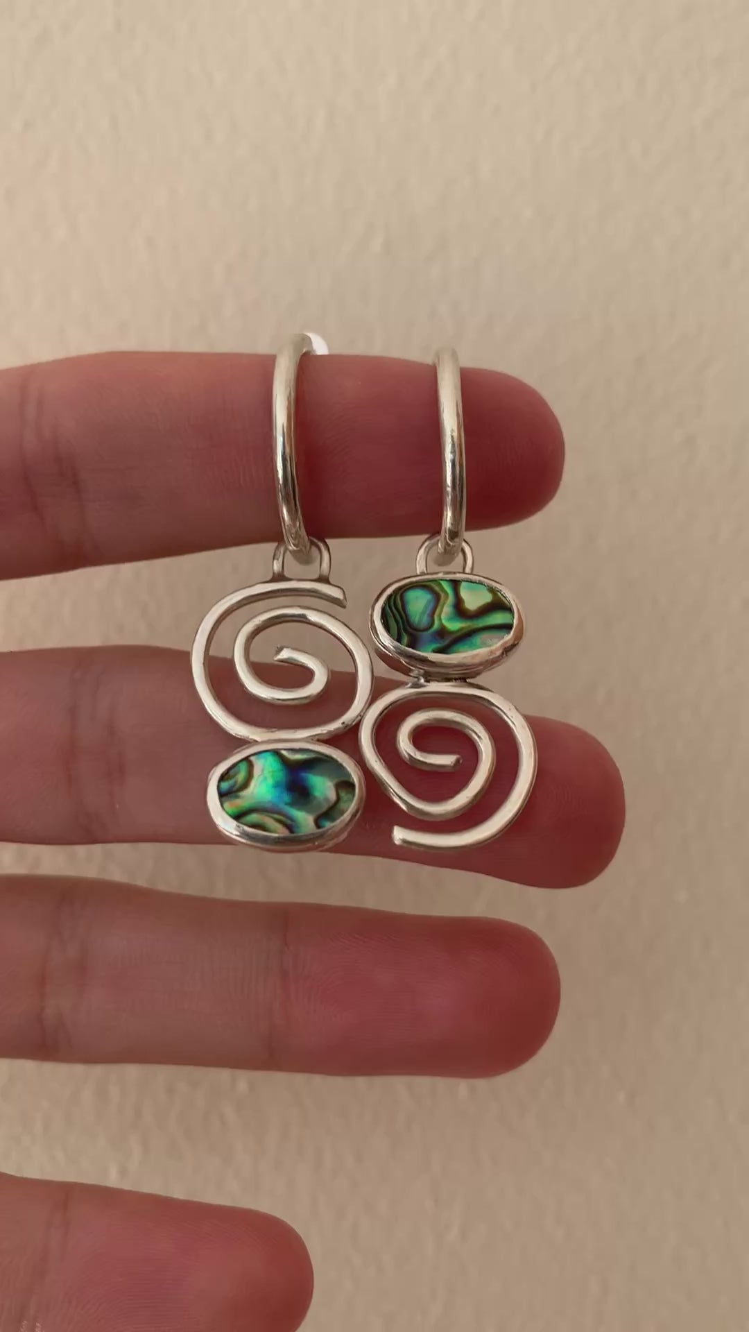 Oval Abalone Earrings